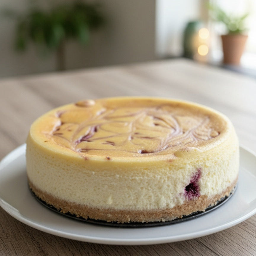 Raspberry Swirl Cheesecake